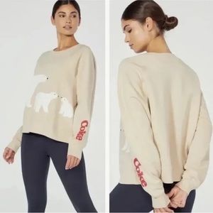Rare Limited Edition Wildfox  women’s Sweatshirt Polar Bear Coca Cola Print